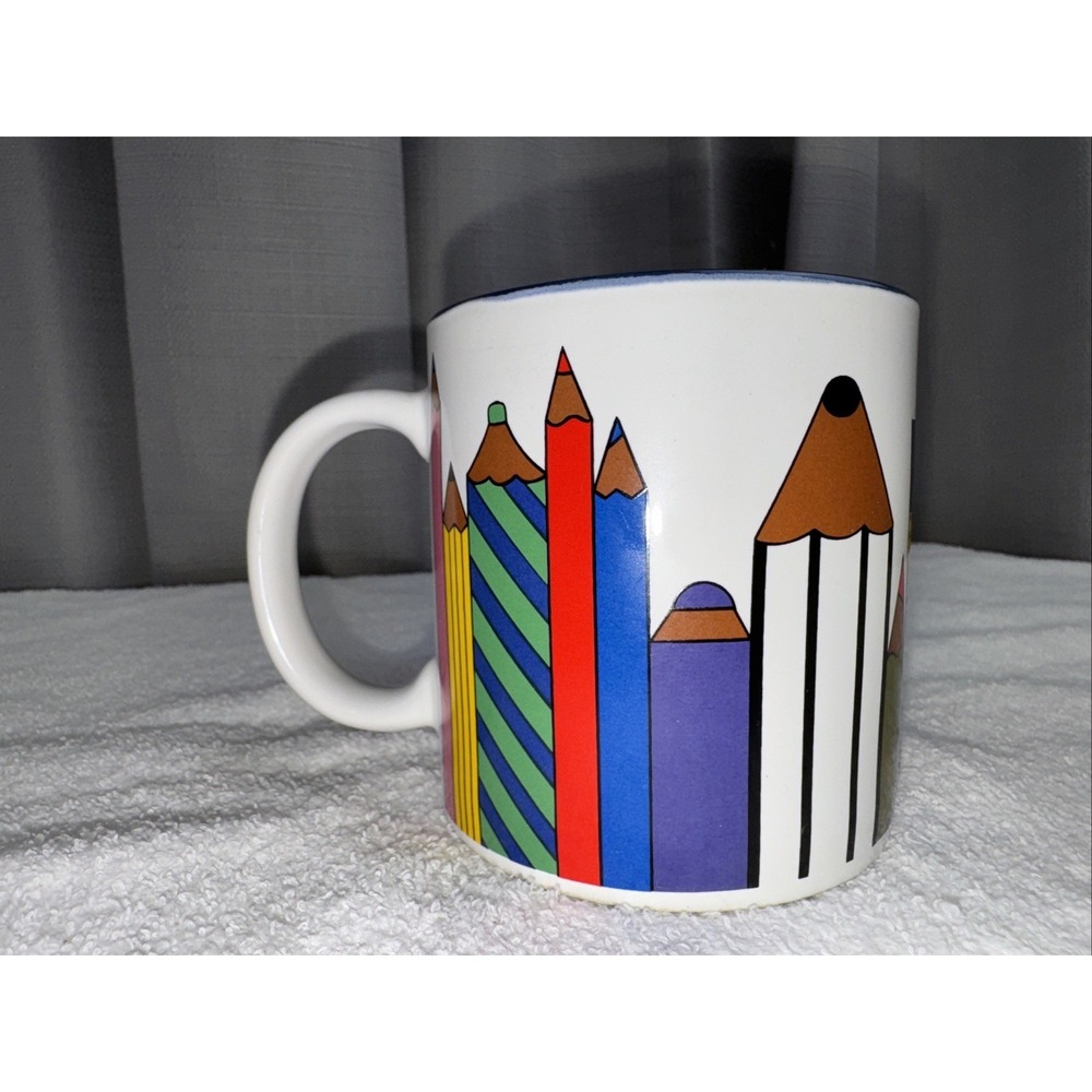 Department 56 - Pencil Mug - Coffee Cup Mug - 3.5" Tall - Teacher Librarian Gift
